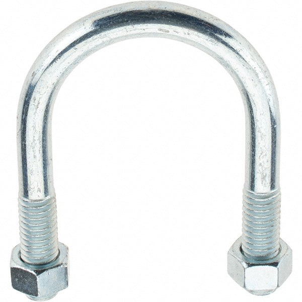 Value Collection 38770 Round U-Bolt Without Mount Plate, 3/8-16 UNC, 1-1/8" Thread Length, for 1-1/4" Pipe, Steel
