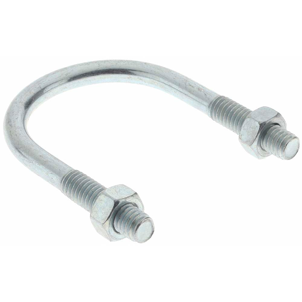 Value Collection 38763 Round U-Bolt Without Mount Plate, 5/16-18 UNC, 1-1/8" Thread Length, for 1-1/4" Pipe, Steel