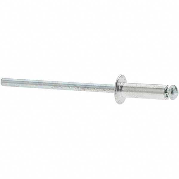 Value Collection 34168 Open End Blind Rivet Dome Head, Aluminum Body, Steel Mandrel