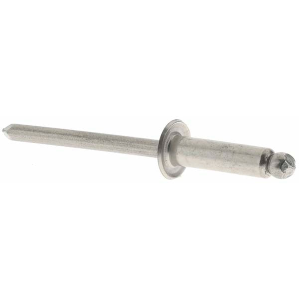 Value Collection -34131-2 Open End Blind Rivet Size 68, Dome Head, Stainless Steel Body, Stainless Steel Mandrel