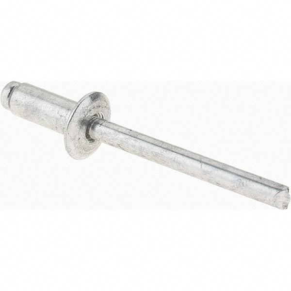 Value Collection 34120 Open End Blind Rivet Size 64, Dome Head, Aluminum Body, Aluminum Mandrel