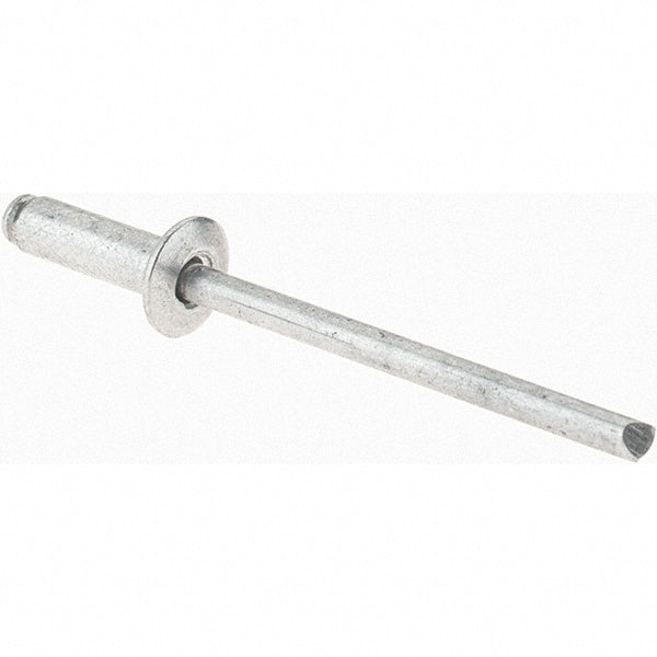 Value Collection 34173 Open End Blind Rivet Size 44, Dome Head, Aluminum Body, Aluminum Mandrel