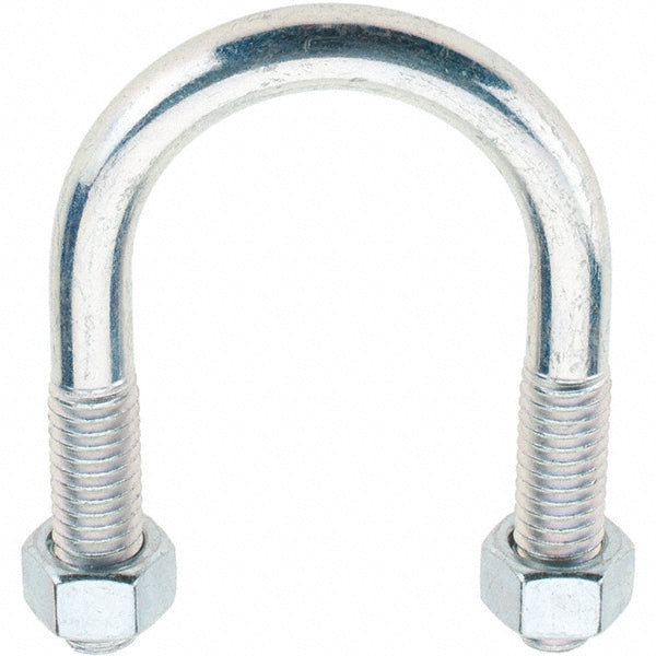Value Collection 38769 Round U-Bolt Without Mount Plate, 3/8-16 UNC, 1-1/4" Thread Length, for 1" Pipe, Steel