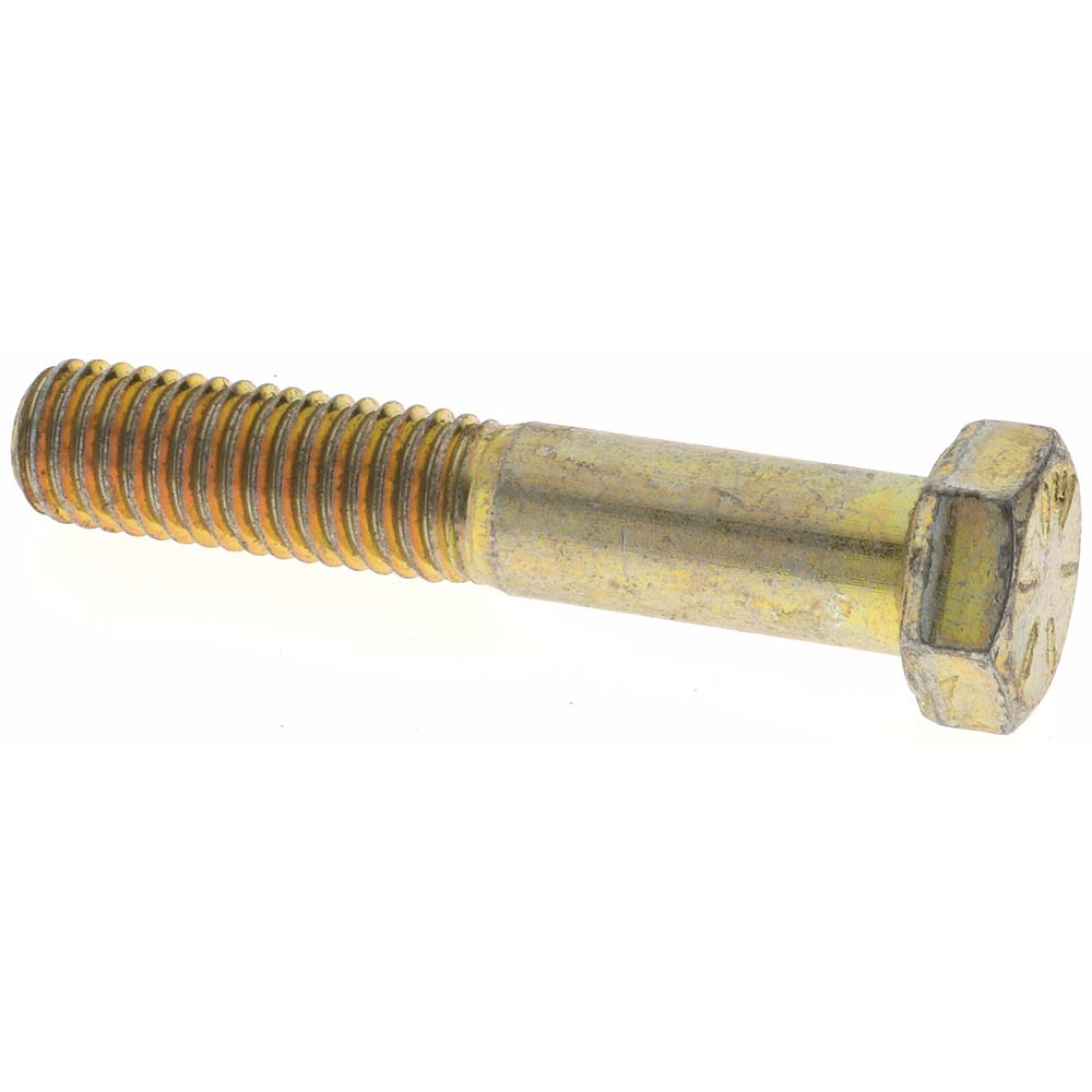 Value Collection 39111 Hex Head Cap Screw 1/2-13 x 2-3/4", Grade 8 Steel, Zinc Yellow Dichromate Finish