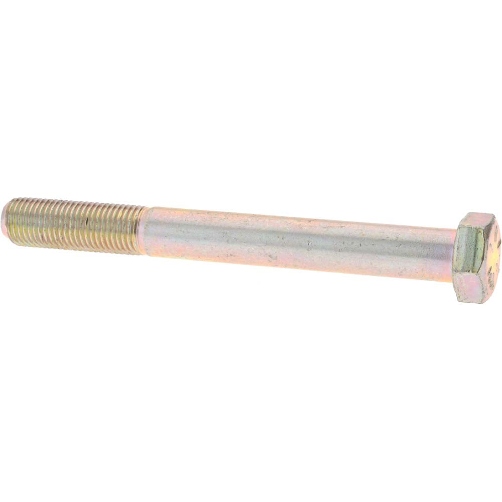 Value Collection MP39364 Hex Head Cap Screw 3/8-24 x 3-1/2", Grade 8 Steel, Zinc Yellow Dichromate Finish