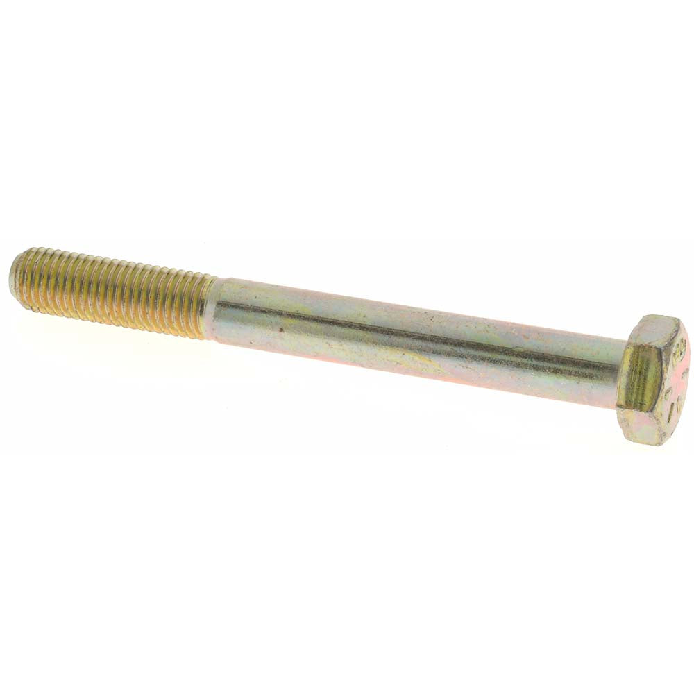 Value Collection MP39337 Hex Head Cap Screw 5/16-24 x 3", Grade 8 Steel, Zinc Yellow Dichromate Finish