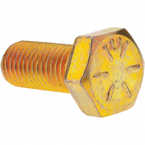 Value Collection MP39327 Hex Head Cap Screw 5/16-24 x 3/4", Grade 8 Steel, Zinc Yellow Dichromate Finish