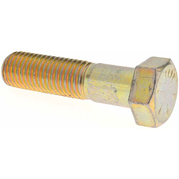 Value Collection MP39176 Hex Head Cap Screw 3/4-10 x 3", Grade 8 Steel, Zinc Yellow Dichromate Finish