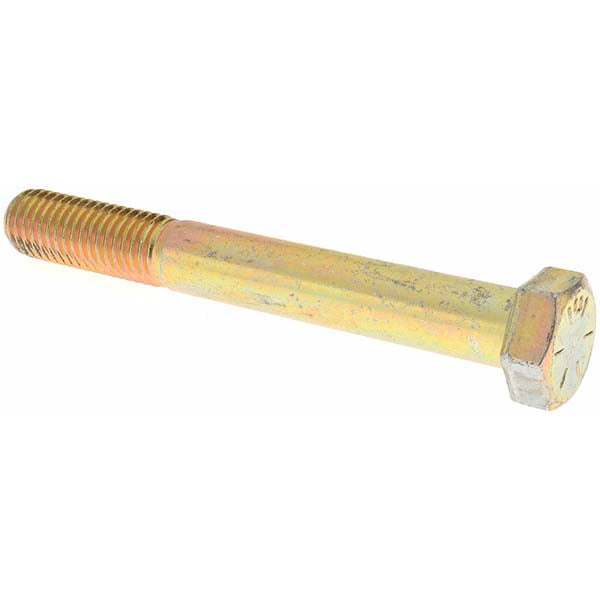 Value Collection MP39159 Hex Head Cap Screw 5/8-11 x 5", Grade 8 Steel, Zinc Yellow Dichromate Finish
