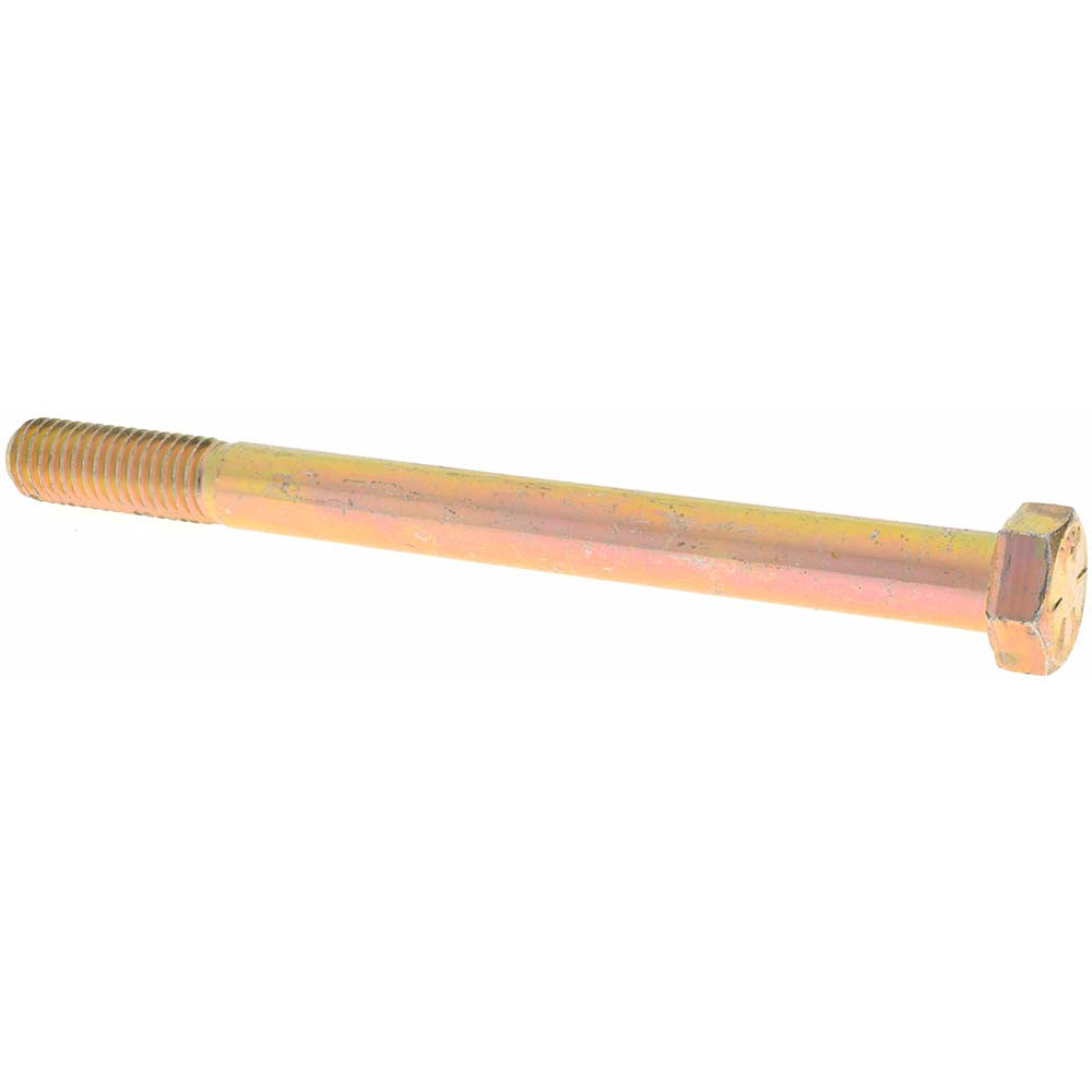 Value Collection MP39120 Hex Head Cap Screw 1/2-13 x 6", Grade 8 Steel, Zinc Yellow Dichromate Finish