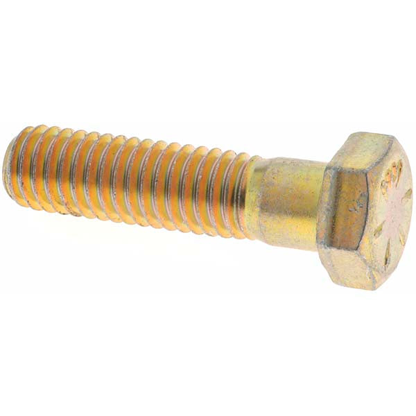 Value Collection MP39056 Hex Head Cap Screw 3/8-16 x 1-1/2", Grade 8 Steel, Zinc Yellow Dichromate Finish