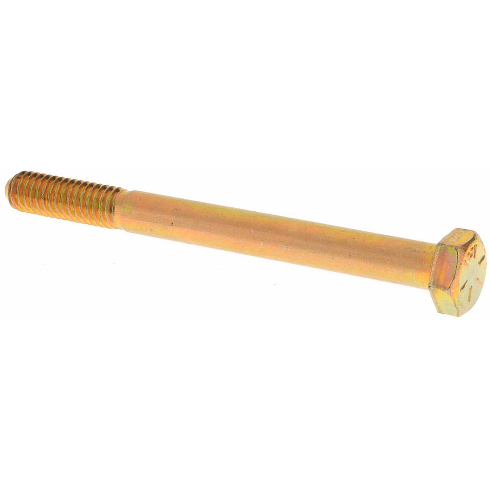 Value Collection MP39039 Hex Head Cap Screw 5/16-18 x 3-1/2", Grade 8 Steel, Zinc Yellow Dichromate Finish