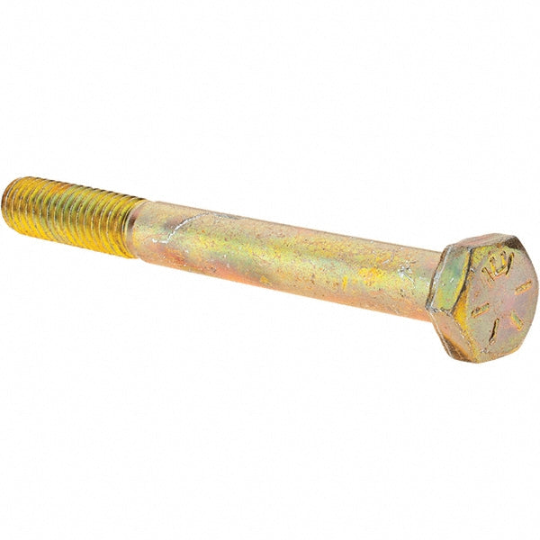 Value Collection MP39037 Hex Head Cap Screw 5/16-18 x 3-1/2", Grade 8 Steel, Zinc Yellow Dichromate Finish