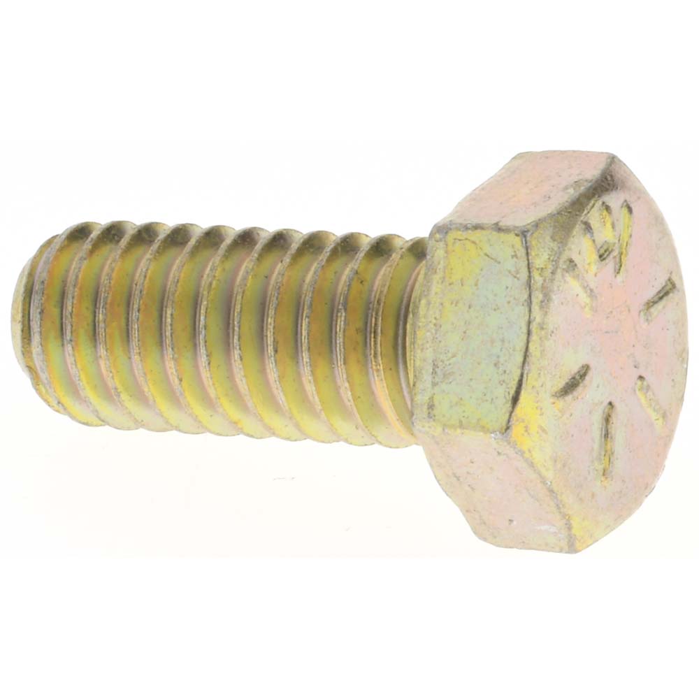 Value Collection MP39027 Hex Head Cap Screw 5/16-18 x 3/4", Grade 8 Steel, Zinc Yellow Dichromate Finish