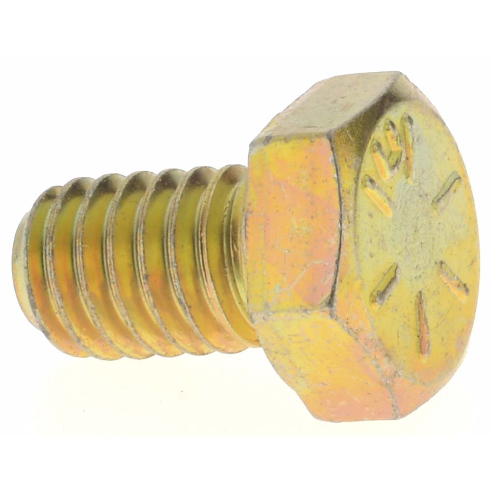 Value Collection MP39025 Hex Head Cap Screw 5/16-18 x 1/2", Grade 8 Steel, Zinc Yellow Dichromate Finish