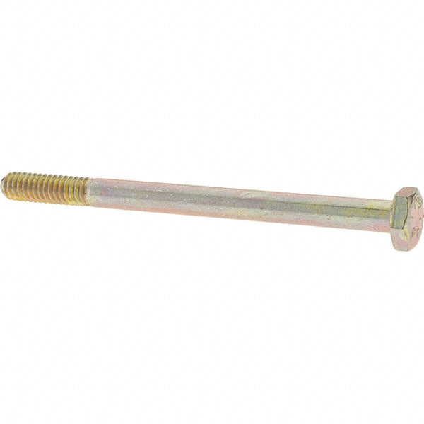 Value Collection MP39013 Hex Head Cap Screw 1/4-20 x 3-1/2", Grade 8 Steel, Zinc Yellow Dichromate Finish