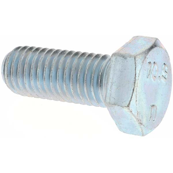 Value Collection C90417 Hex Head Cap Screw M12 x 1.75 x 30 mm, Grade 10.9 Steel, Zinc-Plated