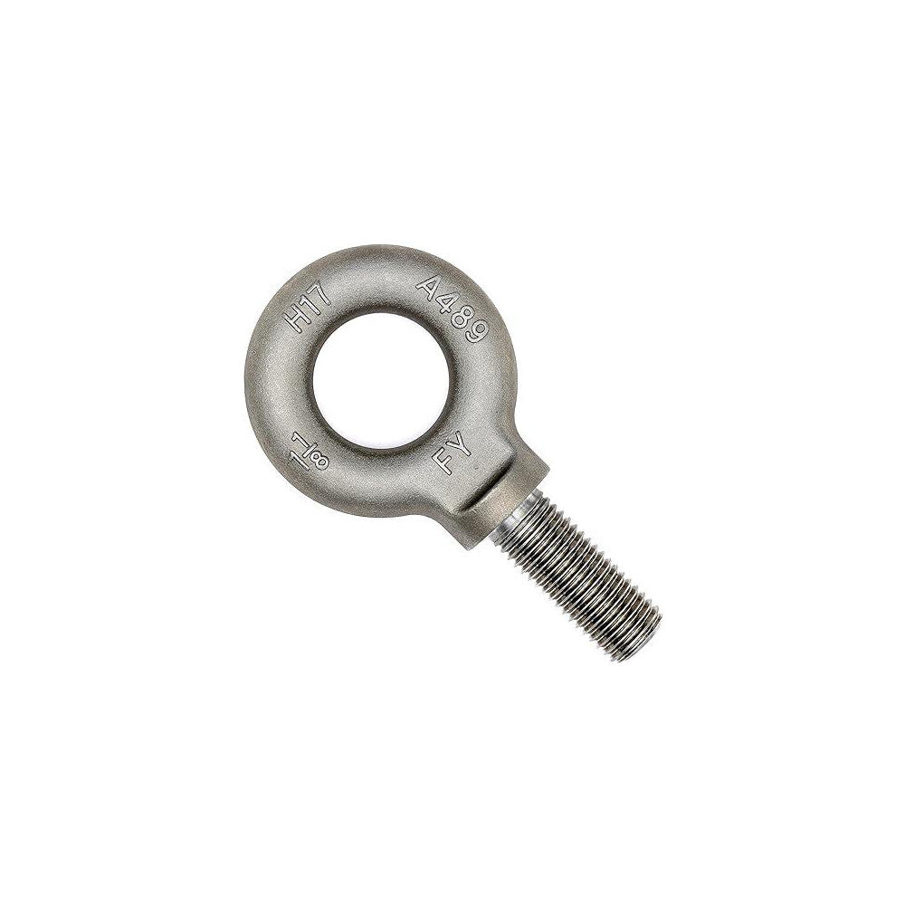 Value Collection A996006 Fixed Lifting Eye Bolt With Shoulder, 11,800 lb Capacity, 1-1/8-7 Thread, Grade 1030 Steel