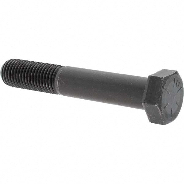 Value Collection 99225 Hex Head Cap Screw 1-8 x 6", Grade 8 Steel, Uncoated