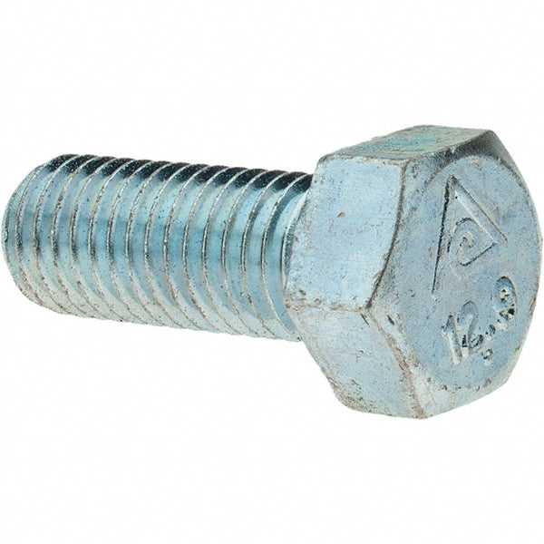 Value Collection 44091 Hex Head Cap Screw M12 x 1.75 x 30 mm, Grade 8.8 Steel, Zinc-Plated