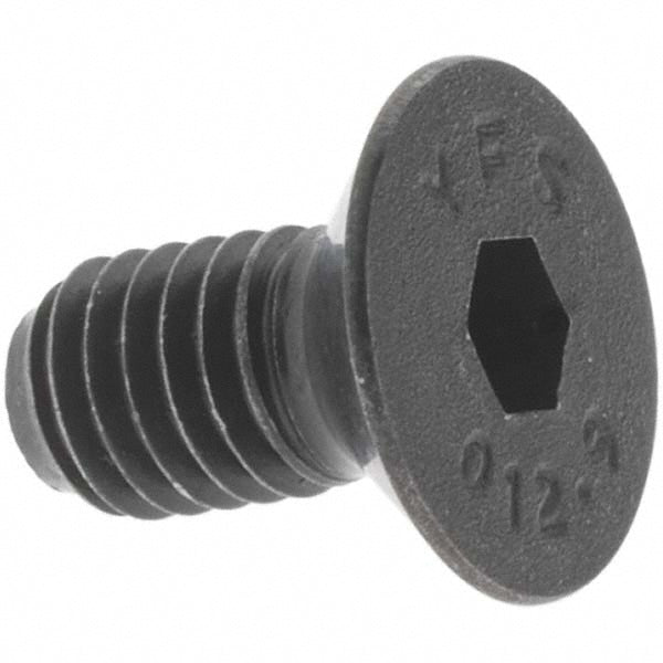 Value Collection 43136 Flat Socket Cap Screw M5x0.8, 12.9 Alloy Steel, Black Oxide Finish