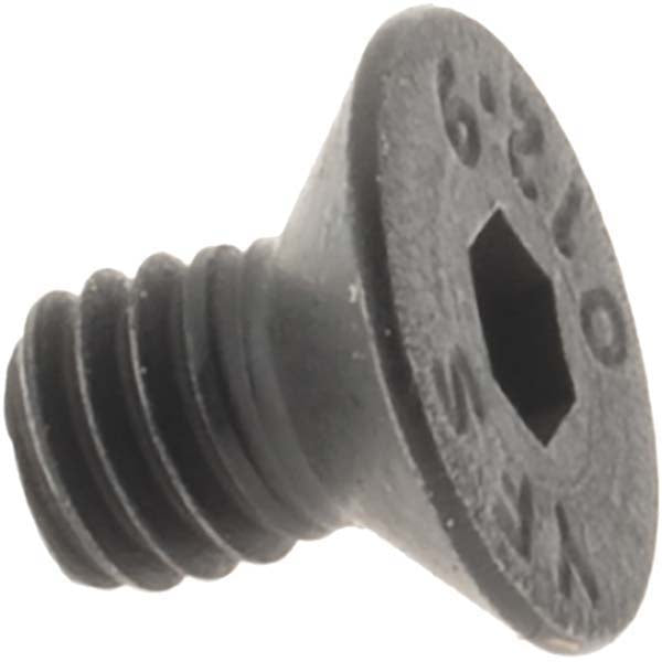 Value Collection 43127 Flat Socket Cap Screw M4x0.7, 12.9 Alloy Steel, Black Oxide Finish