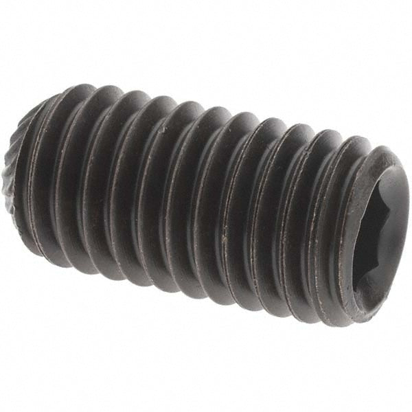 Value Collection 40557 Set Screw 1/2-13 x 1", Knurled Cup Point, Alloy Steel, Grade 8
