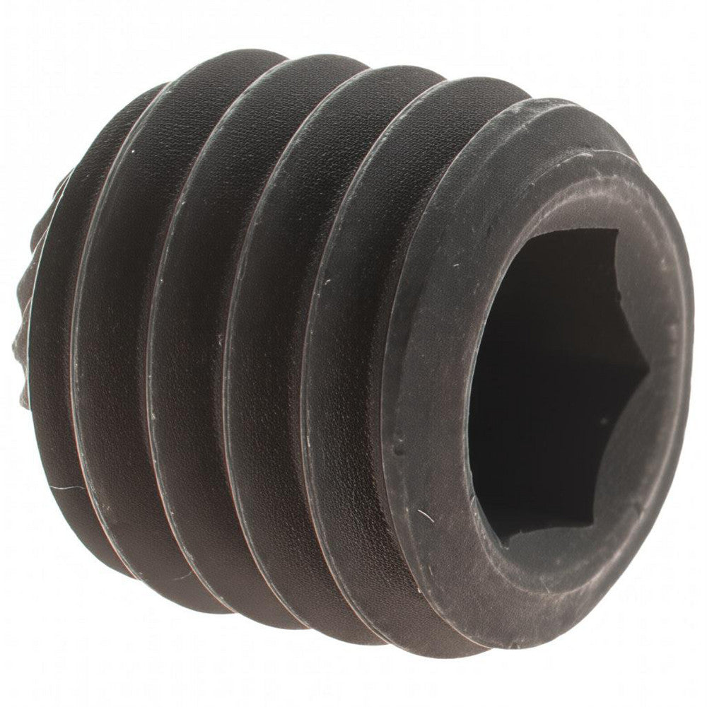 Value Collection 40555 Set Screw 1/2-13, 1/2" Overall Length, Knurled Cup Point, Alloy Steel, Grade 8