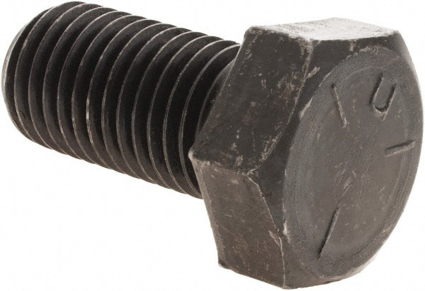 Value Collection 97214 Hex Head Cap Screw 1-8 x 2", Grade 5 Steel, Uncoated