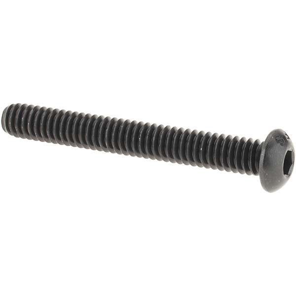 Value Collection A997063 Button Socket Cap Screw 1/4-20 x 2, Alloy Steel, Black Oxide Coated