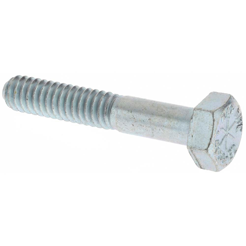 Value Collection KP44004 Hex Head Cap Screw 1/4-20 x 1-1/2", Grade 8 Steel, Zinc-Plated