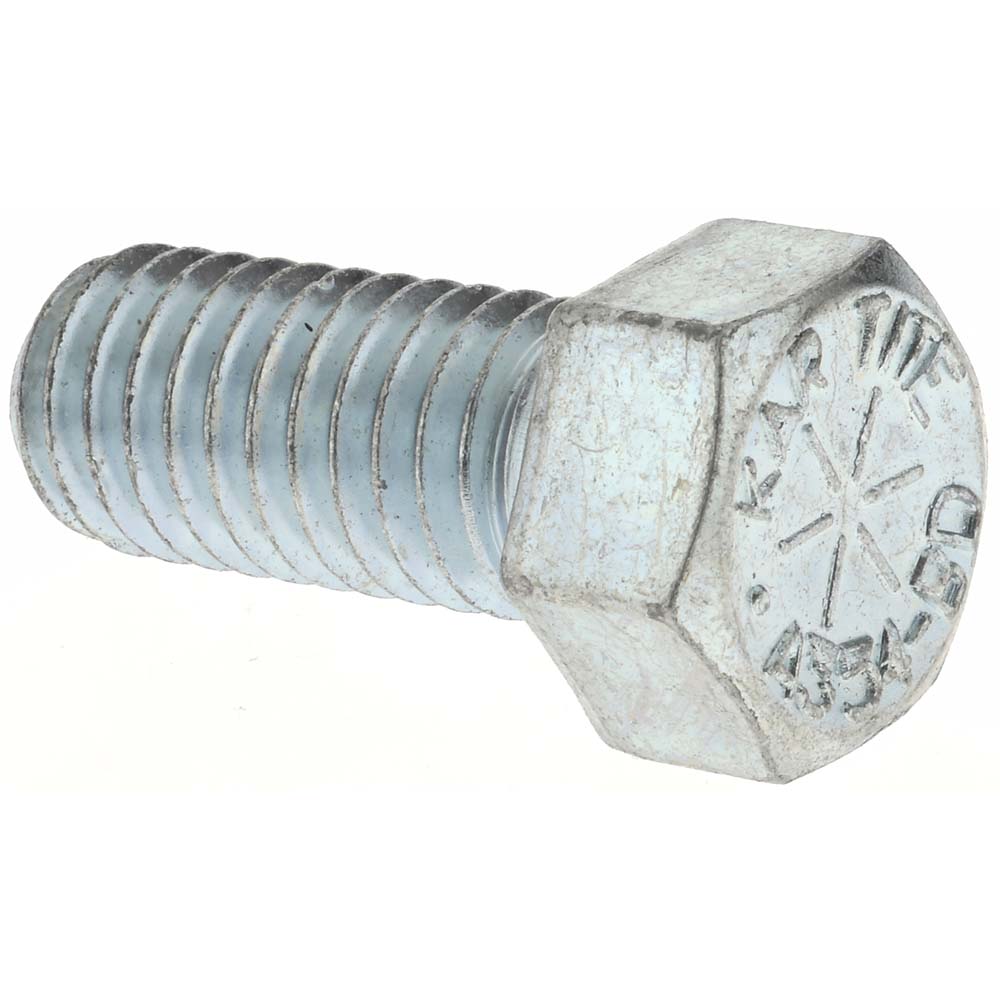 Value Collection KP44058 Hex Head Cap Screw 7/16-14 x 1", Grade 8 Steel, Zinc-Plated