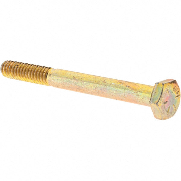 Value Collection MP39010 Hex Head Cap Screw 1/4-20 x 2-1/2", Grade 8 Steel, Zinc Yellow Dichromate Finish