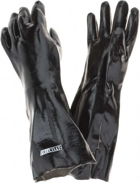 PIP 58-8060 Chemical Resistant Gloves ProCoat® Procoat, Size One Size, Polyvinylchloride-Coated, Cotton, Supported