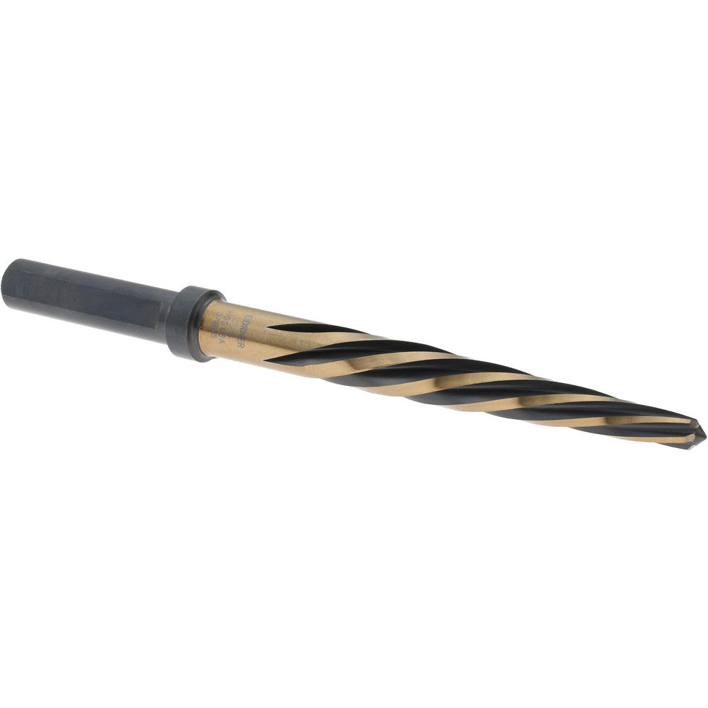 Dormer Pramet 5986460 Car Reamer 3/8" Dia, 3-5/8" Flute Length, High Speed Steel