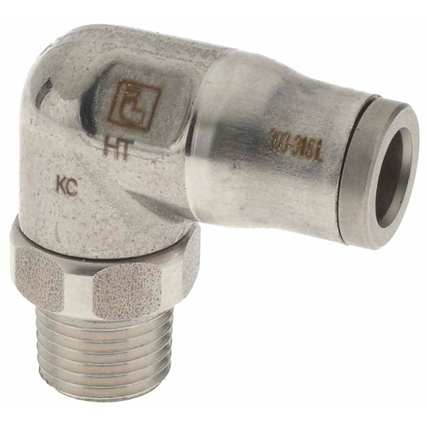 Parker 38895611 Push-To-Connect Tube to Male & Tube to Male NPT Tube Fitting 1/8" Thread, 1/4" OD