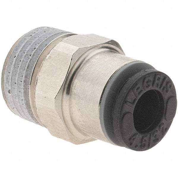 Parker KP23896 Push-To-Connect Tube to Male BSPT Tube Fitting Connector, 1/8" Thread, 5/32" OD