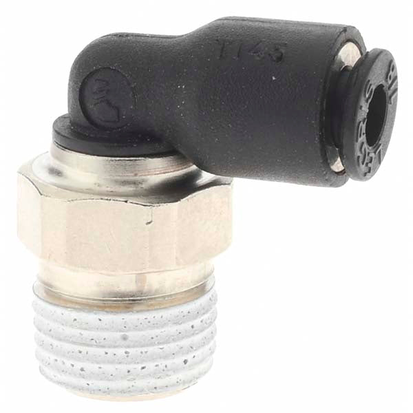 Parker KP23837 Push-To-Connect Tube Fitting Male Elbow, 1/8" Thread, 1/8" OD
