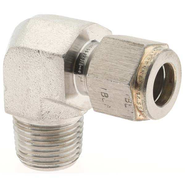 Brennan KP4275 Compression Tube Male Elbow 3/8" Thread, MNPT