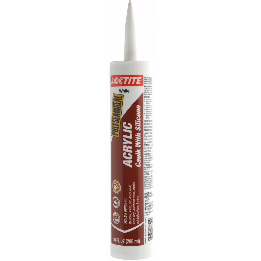 Value Collection KP7142-1 Caulk 10 oz Tube, White, Acrylic & Silicone Hybrid