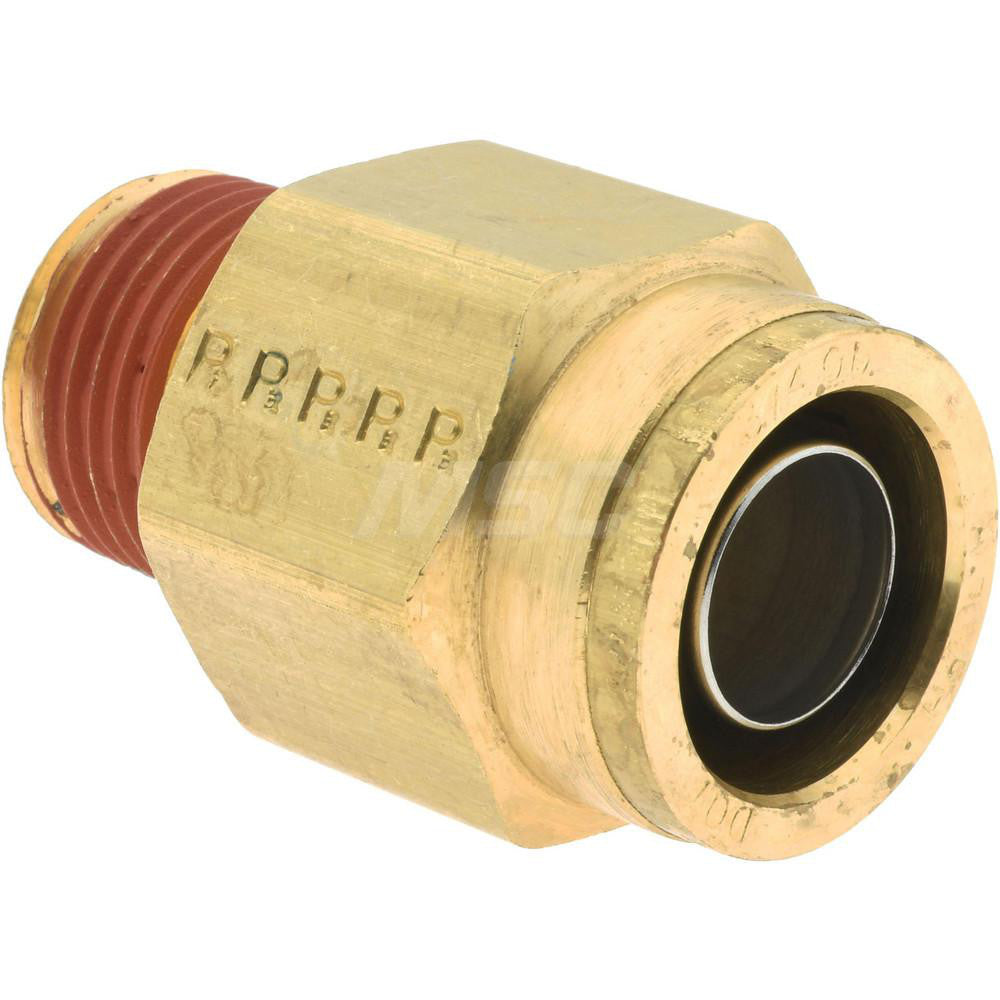 Parker PF-00352 Push-To-Connect Tube to Male & Tube to Male NPT Tube Fitting Male Connector, 1/2" Thread, 3/4" OD