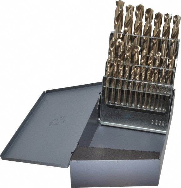 Chicago-Latrobe 69853 Drill Bit Set Screw Machine Length Drill Bits, 29 Pc, 135 °, Cobalt