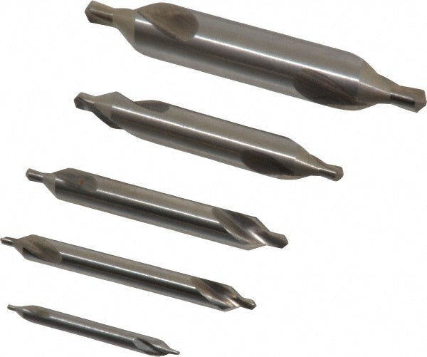 Chicago-Latrobe 56710 5 Pc #1 to #5 High Speed Steel Combo Drill & Countersink Set