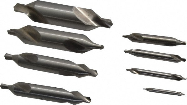 Chicago-Latrobe 69878 8 Pc #1 to #8 High Speed Steel Combo Drill & Countersink Set