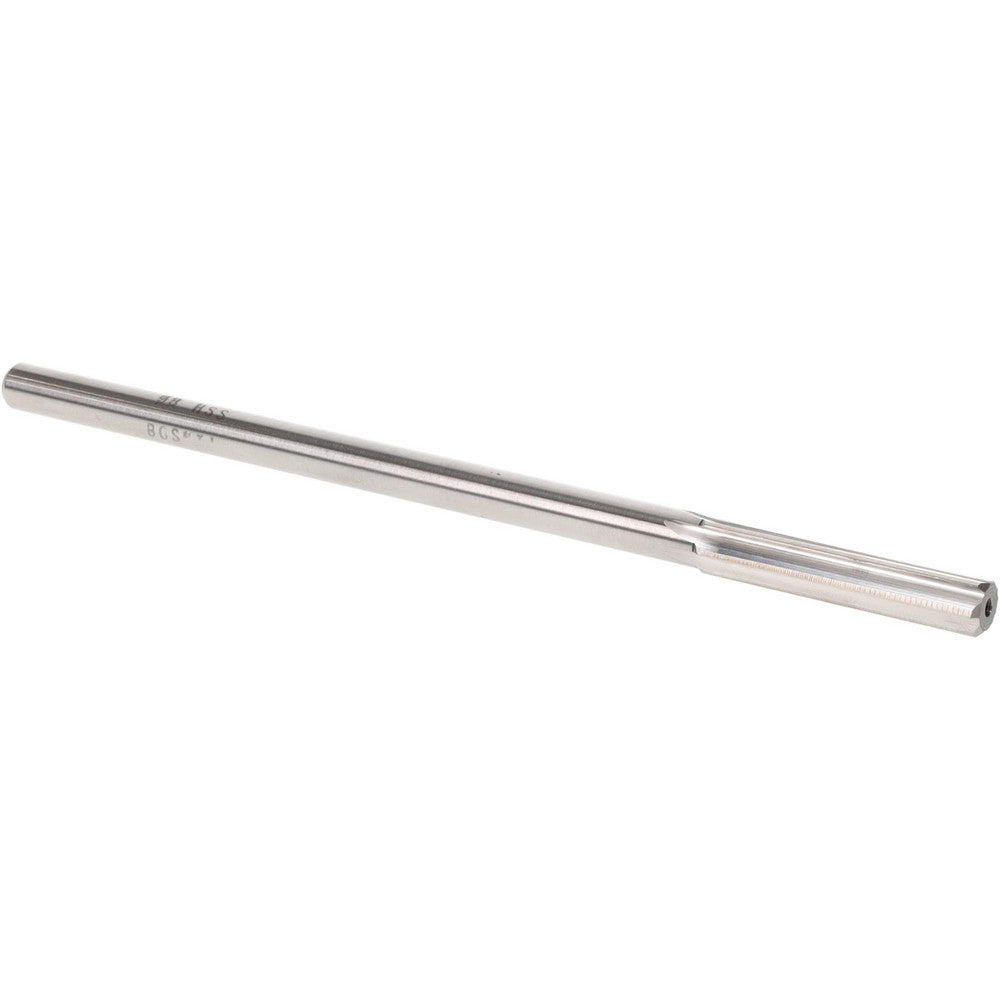 Value Collection SM0500800 Chucking Reamer 8 mm Dia, 6" OAL, 1-1/2" Flute Length, Straight Flute, Straight-Cylindrical Shank, HSS