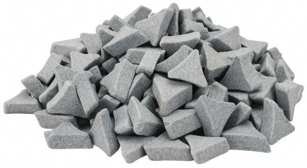Burr King SK150 Tri-Star Tumbling Media Ceramic Carrier, Ceramic Abrasive, 2 Piece