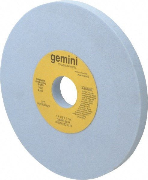 Norton 66253246829 Surface Grinding Wheel 7" Dia, 1/2" Thick, 1-1/4" Hole, 80 Grit, H Hardness