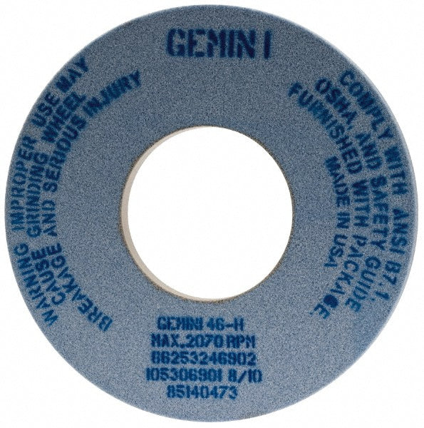 Norton 66253246902 Surface Grinding Wheel 12" Dia, 1" Thick, 5" Hole, 46 Grit, H Hardness