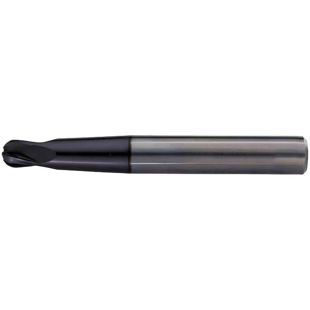 Kennametal 1925143 Ball End Mill 0.375" Dia, 0.375" LOC, 4 Flute, Solid Carbide