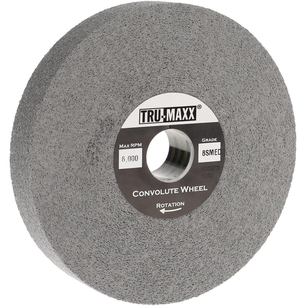 Tru-Maxx 66261114562 Deburring Wheel 6" Dia, 1" Face Width, 1" Hole, Density 9 N/A Silicon Carbide